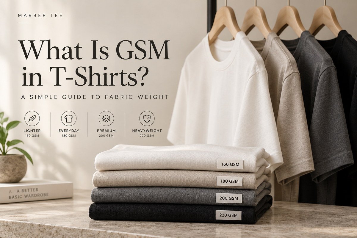 What Is GSM in T-Shirts? 180 vs 220 GSM Explained