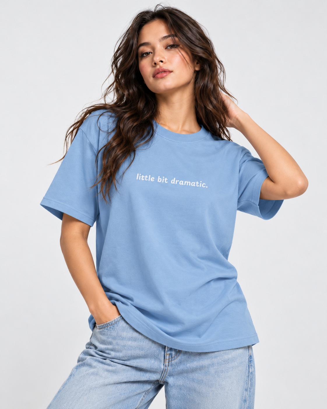 Women's Premium Oversized T-shirt "little bit dramatic"