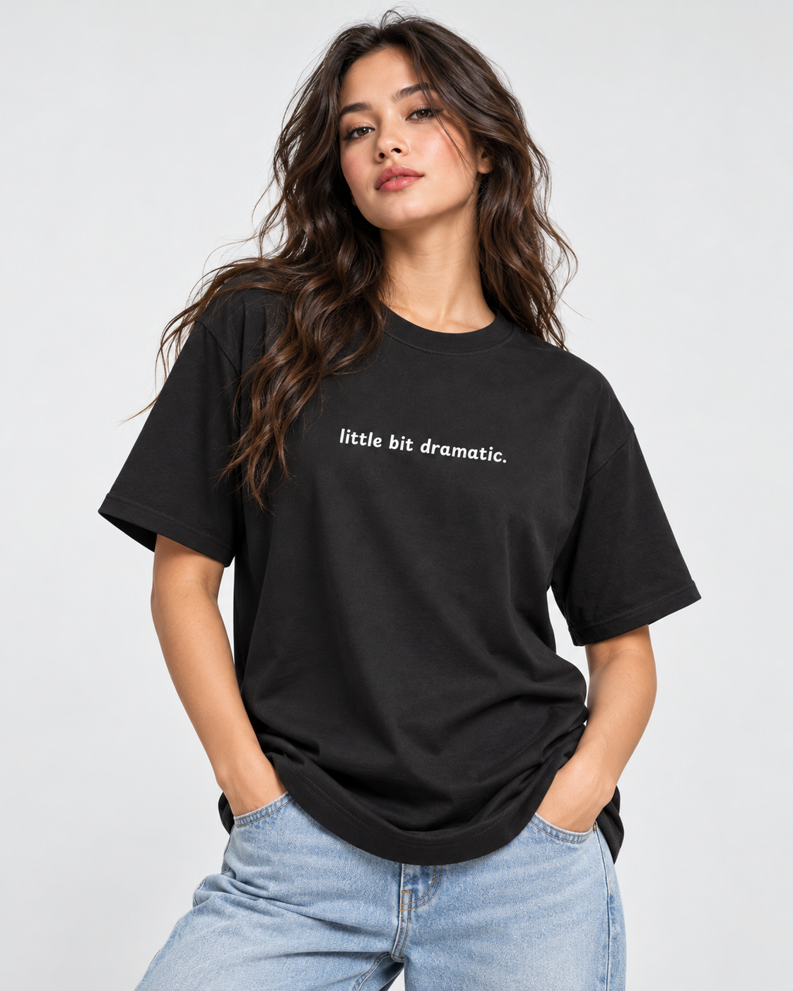 Women's Premium Oversized T-shirt "little bit dramatic"