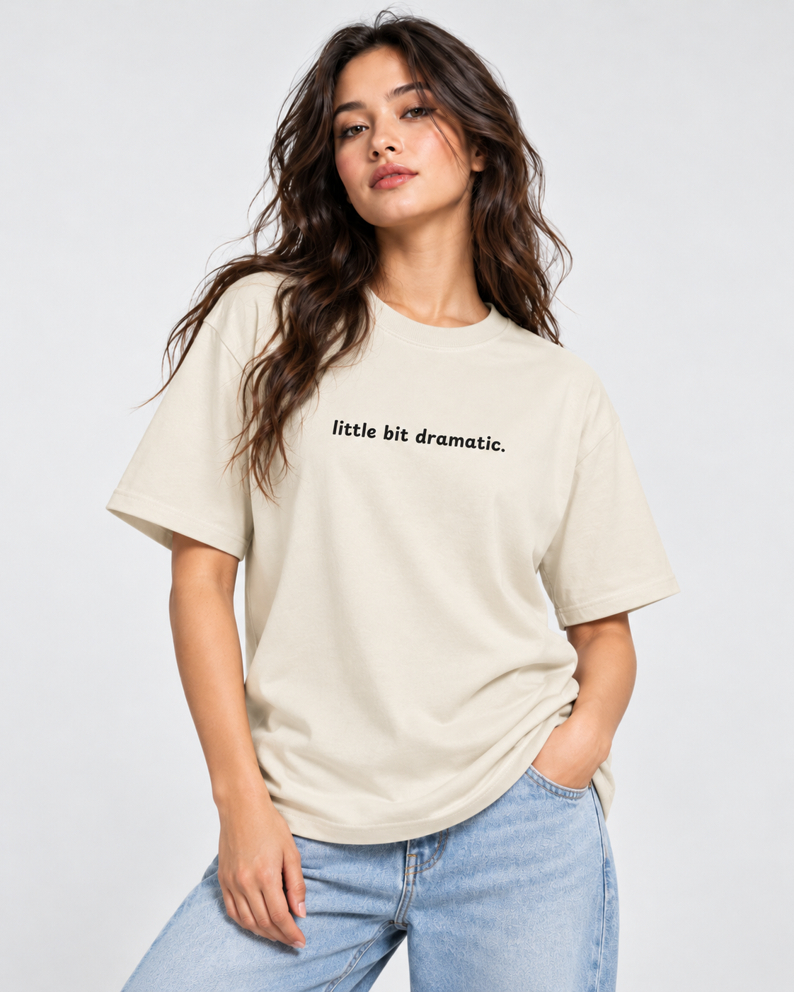 Women's Premium Oversized T-shirt "little bit dramatic"