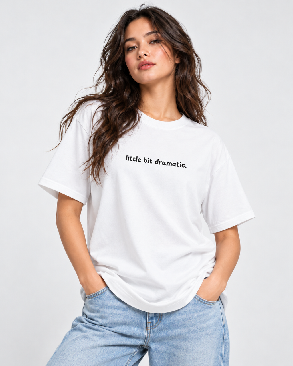 Women's Premium Oversized T-shirt "little bit dramatic"