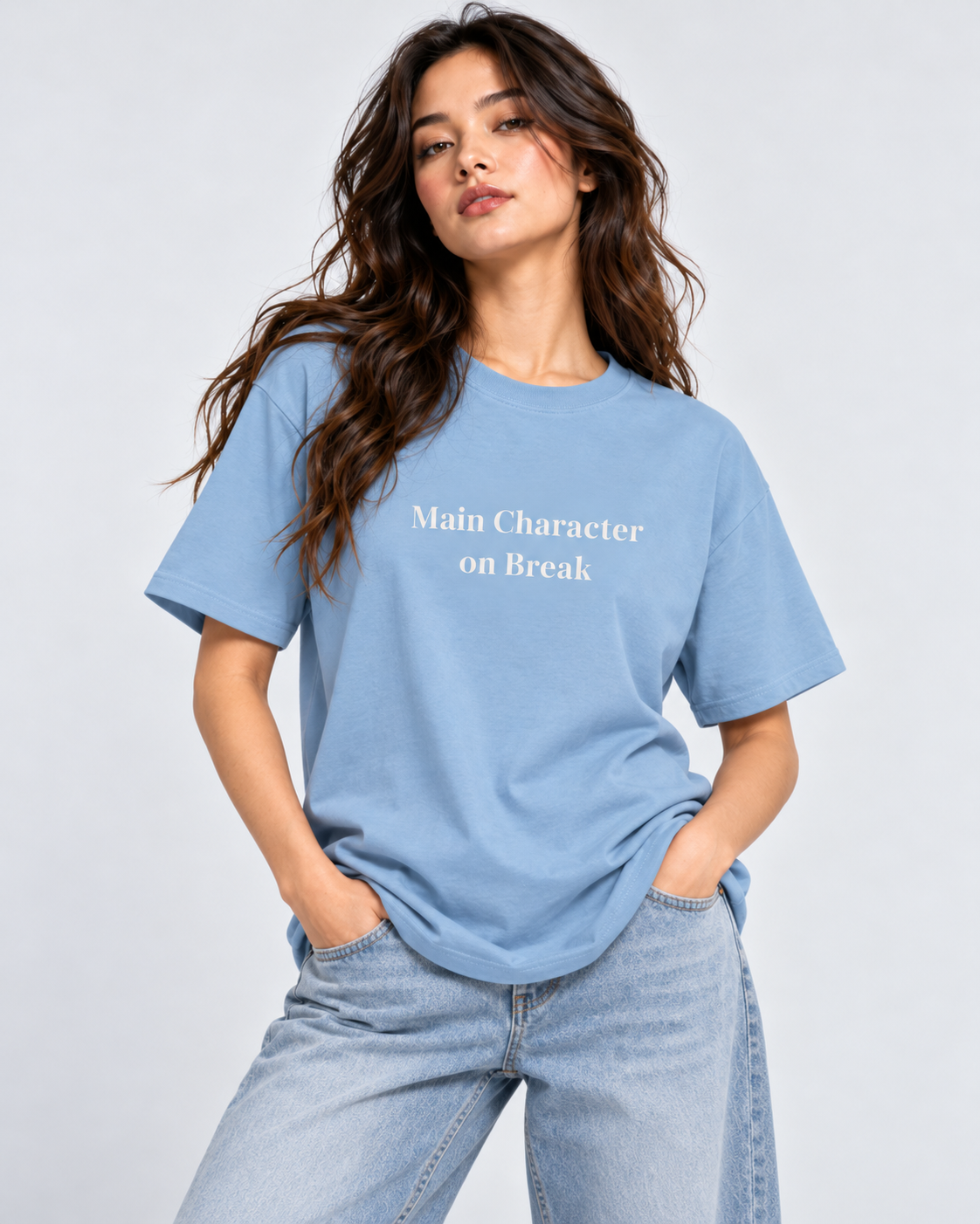 Women's Premium Oversized T-shirt "Main Character on Break"