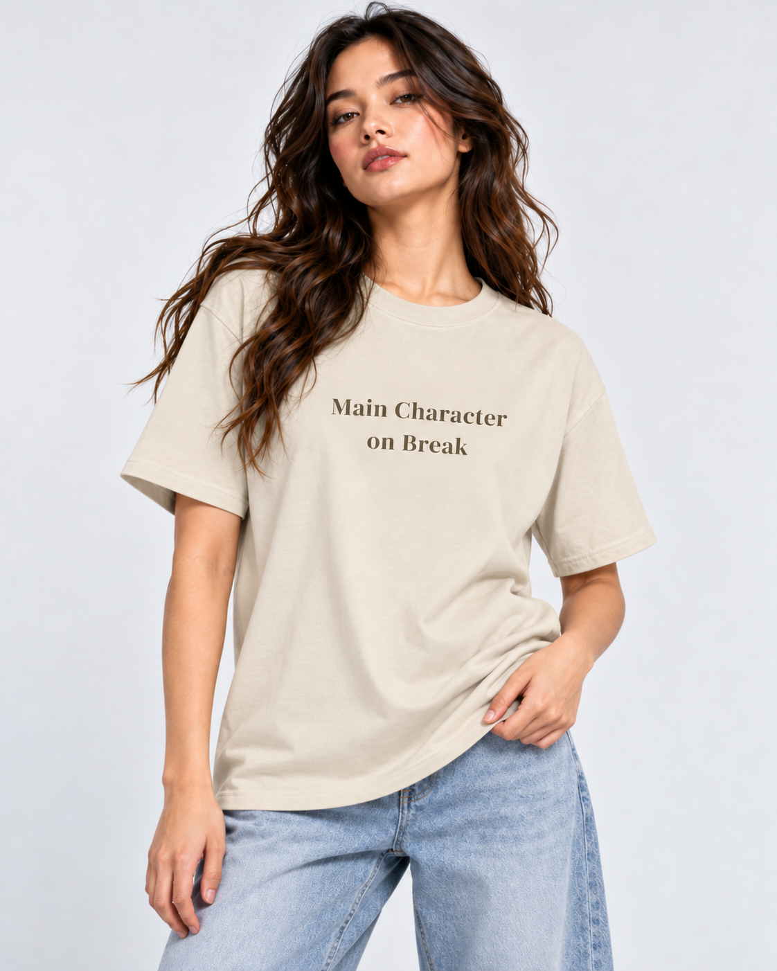 Women's Premium Oversized T-shirt "Main Character on Break"