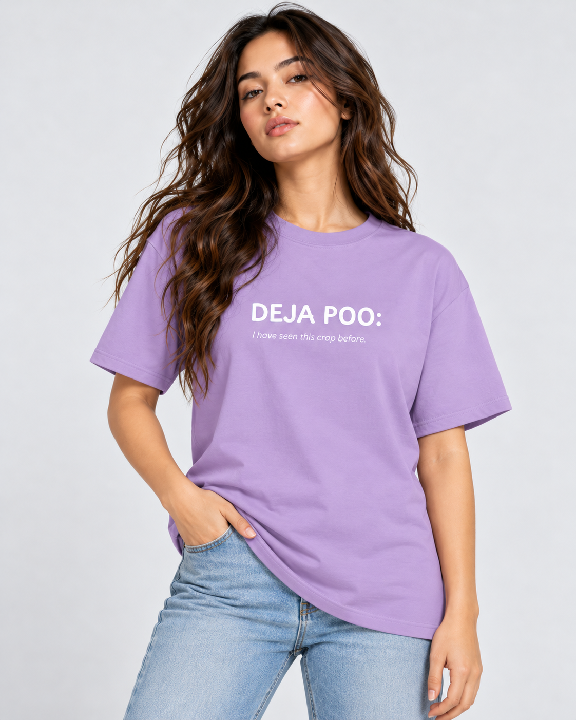 Women's Premium Oversized T-shirt "Deja Poo"