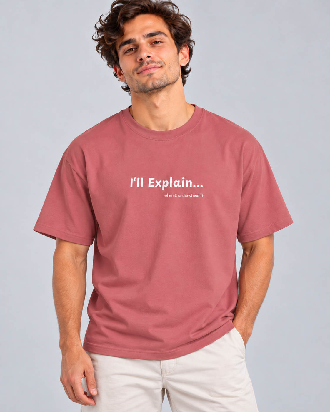 Men's Premium Oversized T-shirt "I'll explain... when I understand it"