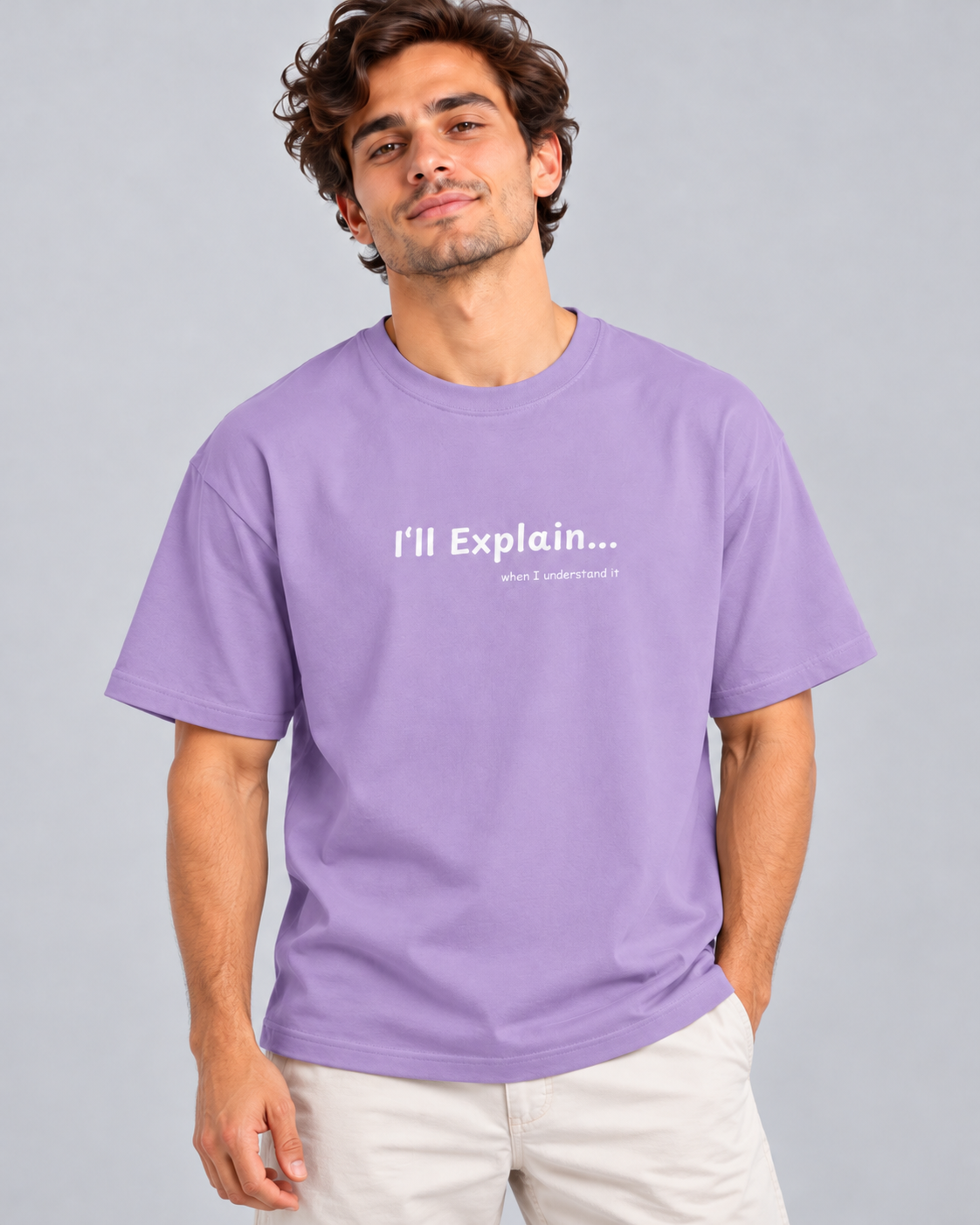 Men's Premium Oversized T-shirt "I'll explain... when I understand it"