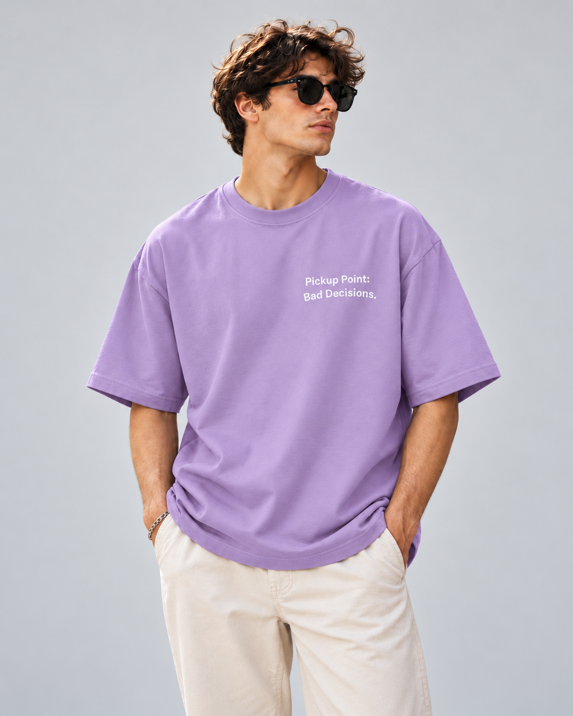 Men's Premium Oversized T-shirt "Pickup Point: Bad Decisions"