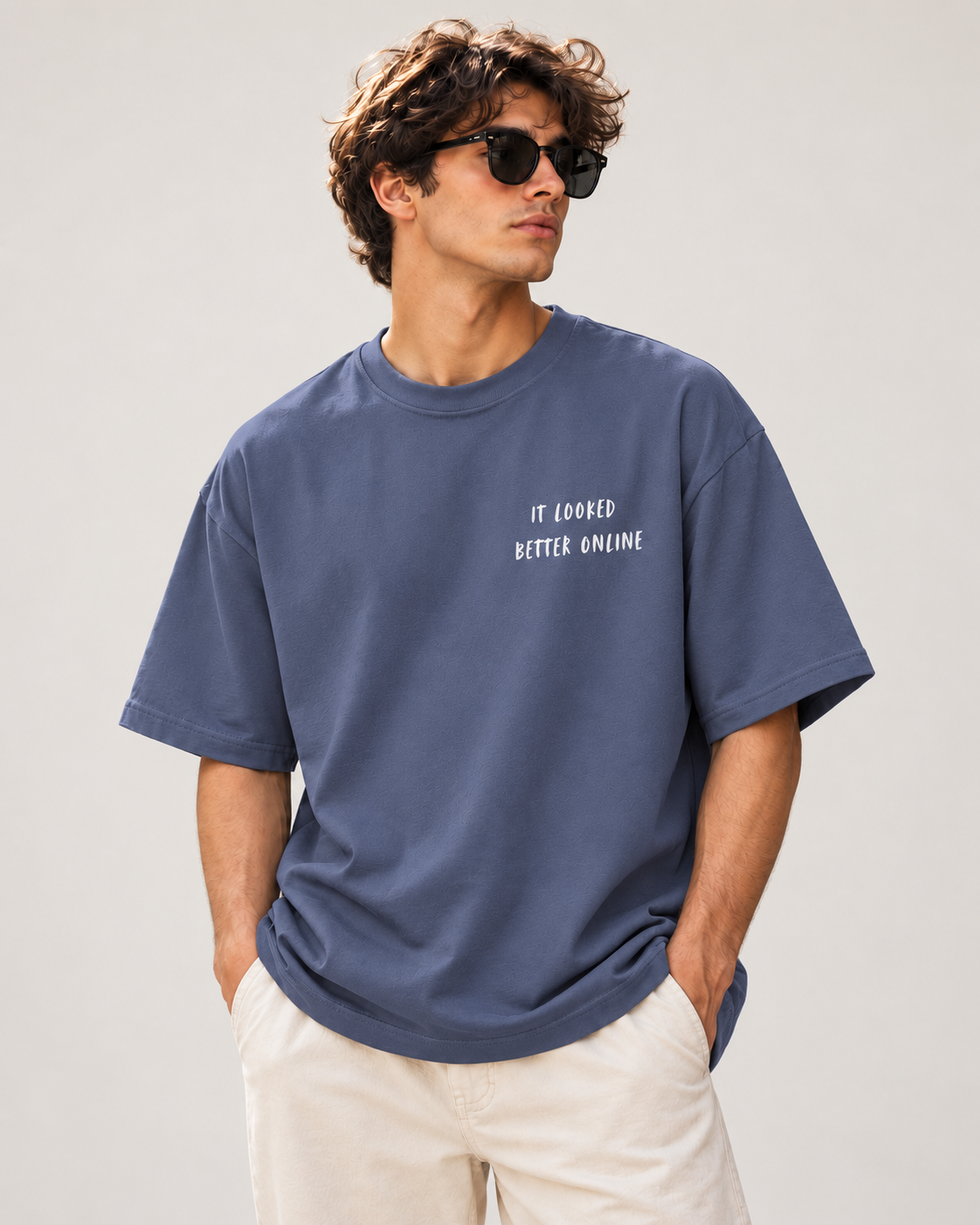 Men's Premium Oversized T-shirt "It Looked Better Online"