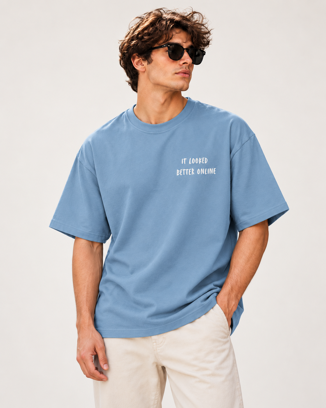 Men's Premium Oversized T-shirt "It Looked Better Online"