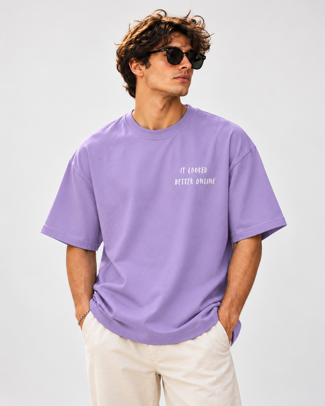 Men's Premium Oversized T-shirt "It Looked Better Online"