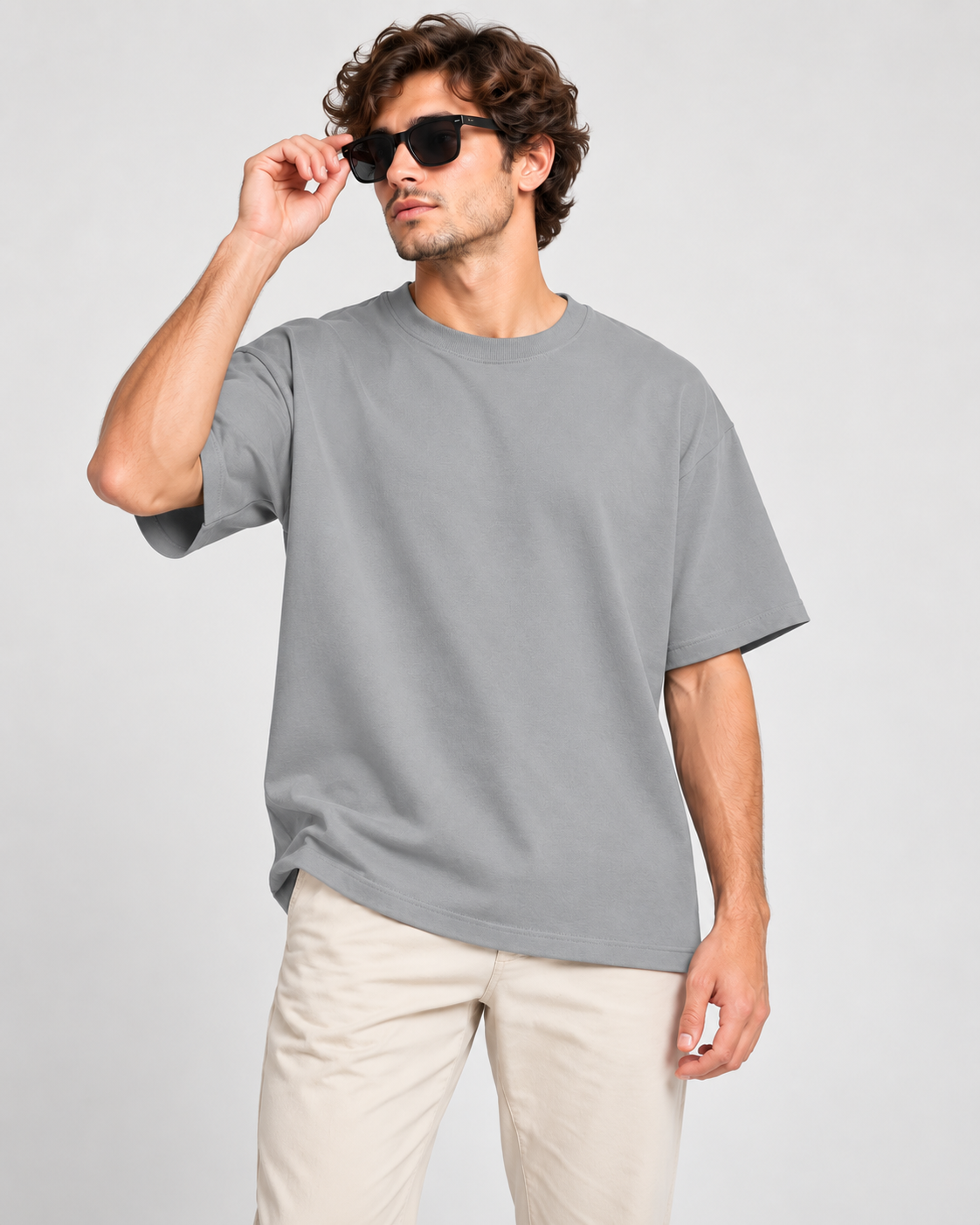 Men’s Premium 100% Cotton Oversized T-Shirt- Plain