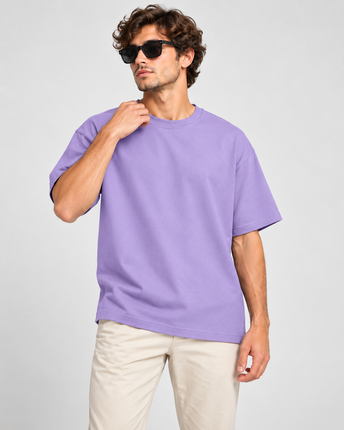 Men’s Premium 100% Cotton Oversized T-Shirt- Plain