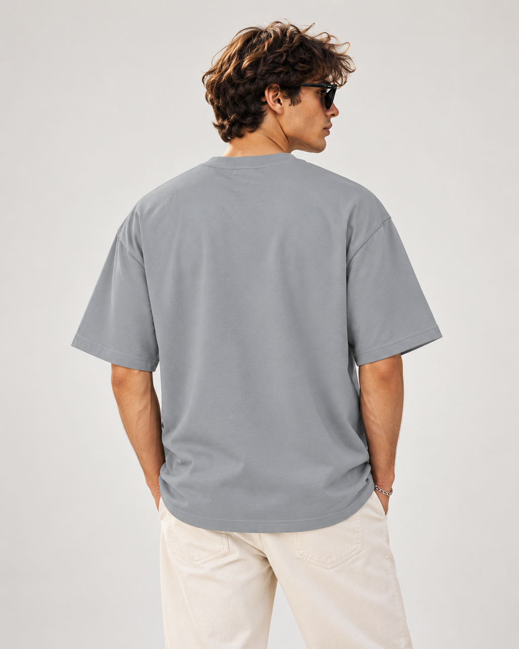 Men’s Premium 100% Cotton Oversized T-Shirt- Plain