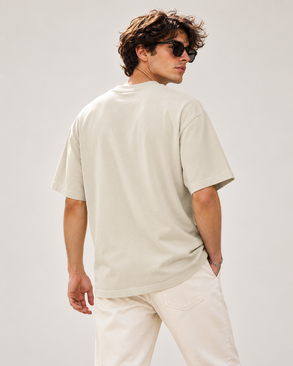 Men’s Premium 100% Cotton Oversized T-Shirt- Plain