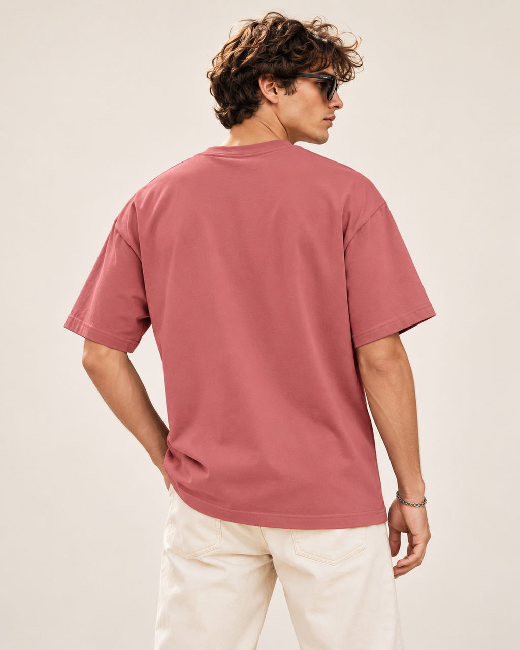 Men’s Premium 100% Cotton Oversized T-Shirt- Plain