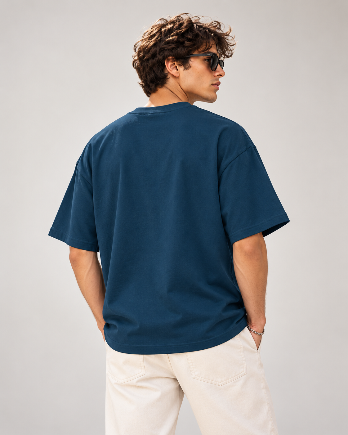 Men’s Premium 100% Cotton Oversized T-Shirt- Plain
