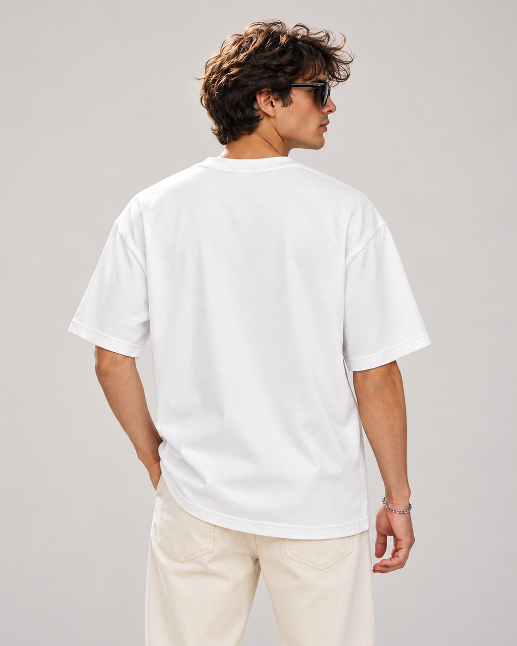 Men’s Premium 100% Cotton Oversized T-Shirt- Plain