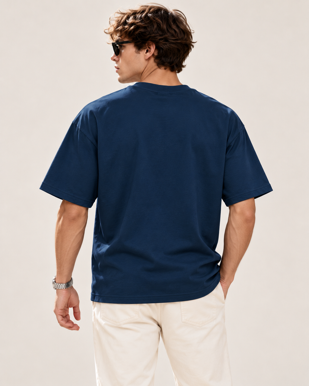 Men's Premium Oversized T-shirt "Unconvinced by my Own Choices"