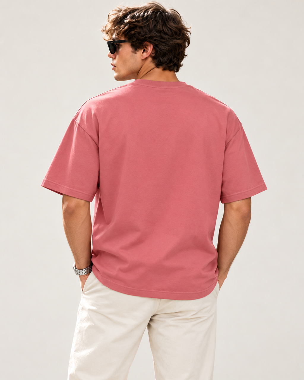 Men's Premium Oversized T-shirt "Unconvinced by my Own Choices"