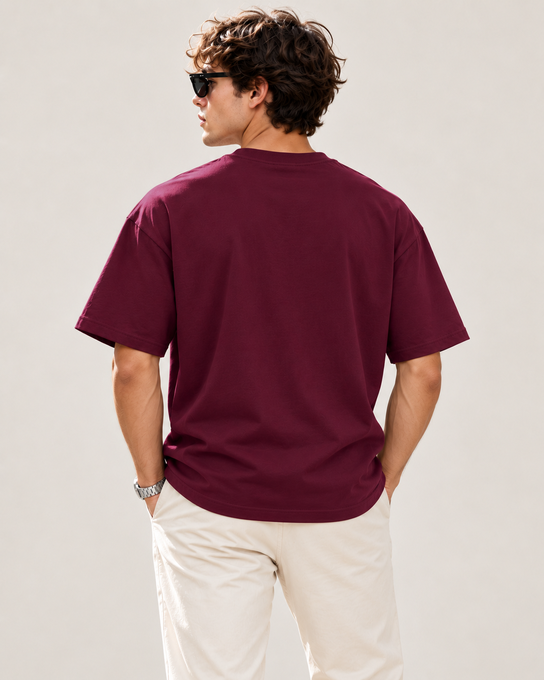 Men's Premium Oversized T-shirt "Unconvinced by my Own Choices"