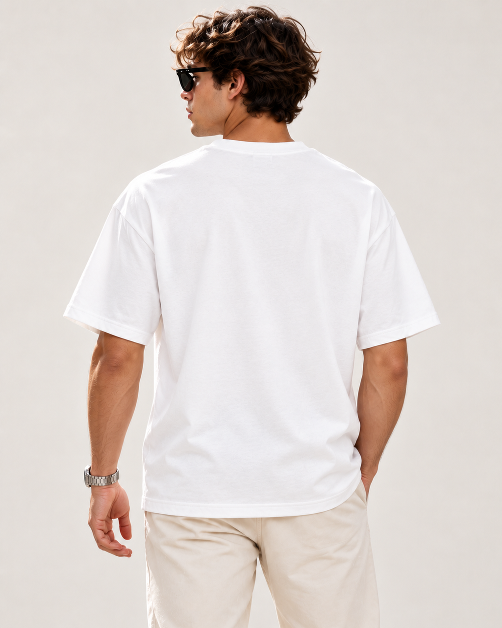 Men's Premium Oversized T-shirt "Unconvinced by my Own Choices"
