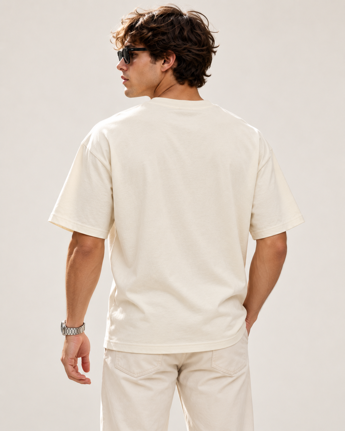 Men's Premium Oversized T-shirt "Unconvinced by my Own Choices"